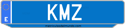 Matrícula de taxi KMZ