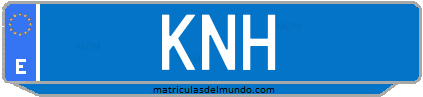 Matrícula de taxi KNH