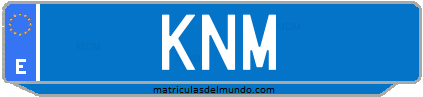 Matrícula de taxi KNM