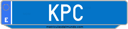 Matrícula de taxi KPC