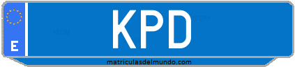 Matrícula de taxi KPD