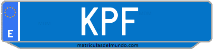 Matrícula de taxi KPF