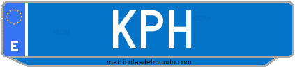 Matrícula de taxi KPH