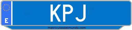 Matrícula de taxi KPJ