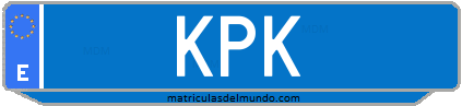 Matrícula de taxi KPK