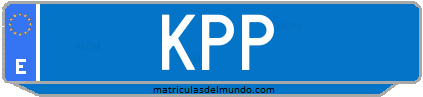Matrícula de taxi KPP
