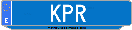 Matrícula de taxi KPR