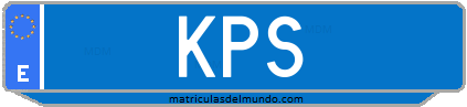 Matrícula de taxi KPS