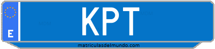 Matrícula de taxi KPT