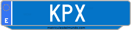 Matrícula de taxi KPX