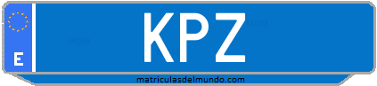Matrícula de taxi KPZ