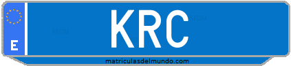 Matrícula de taxi KRC