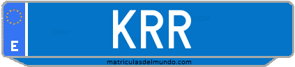 Matrícula de taxi KRR