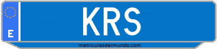 Matrícula de taxi KRS