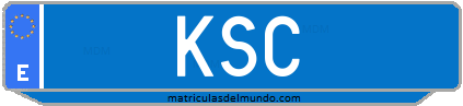 Matrícula de taxi KSC