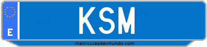Matrícula de taxi KSM