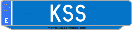 Matrícula de taxi KSS