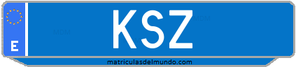 Matrícula de taxi KSZ
