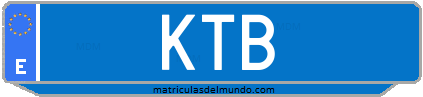 Matrícula de taxi KTB