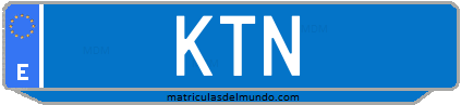 Matrícula de taxi KTN