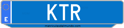 Matrícula de taxi KTR