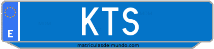 Matrícula de taxi KTS