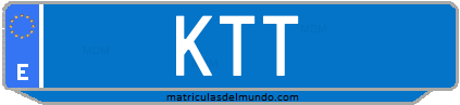 Matrícula de taxi KTT