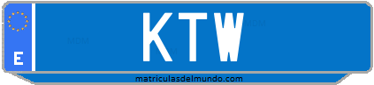 Matrícula de taxi KTW