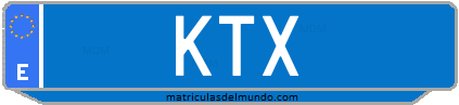 Matrícula de taxi KTX