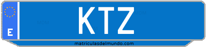 Matrícula de taxi KTZ