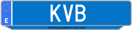 Matrícula de taxi KVB