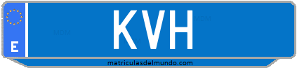 Matrícula de taxi KVH
