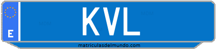 Matrícula de taxi KVL