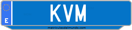 Matrícula de taxi KVM