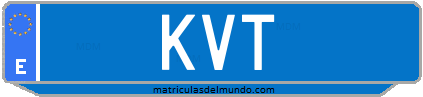 Matrícula de taxi KVT