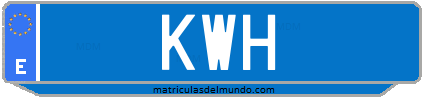 Matrícula de taxi KWH