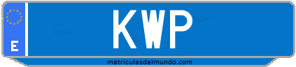 Matrícula de taxi KWP