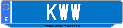 Matrícula de taxi KWW