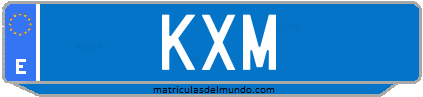 Matrícula de taxi KXM