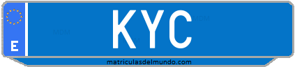 Matrícula de taxi KYC