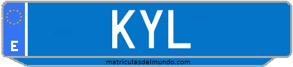 Matrícula de taxi KYL