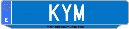 Matrícula de taxi KYM