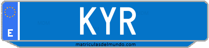 Matrícula de taxi KYR