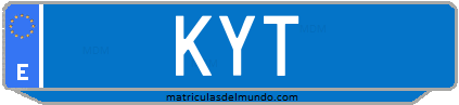 Matrícula de taxi KYT