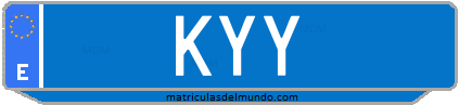 Matrícula de taxi KYY