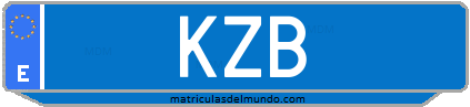 Matrícula de taxi KZB