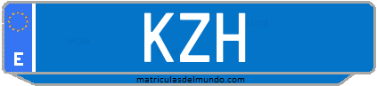 Matrícula de taxi KZH