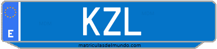 Matrícula de taxi KZL