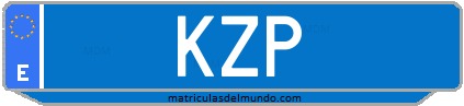 Matrícula de taxi KZP