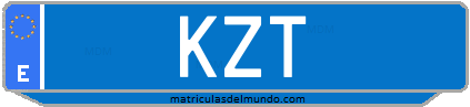 Matrícula de taxi KZT